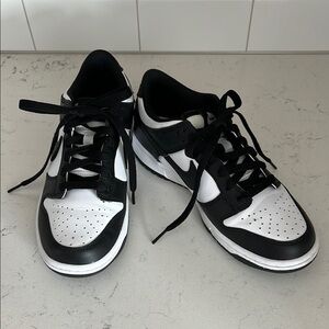 Like New - Nike Kids' Dunk Low Sneaker - Size 5Y converts to W6.5 - White/Black